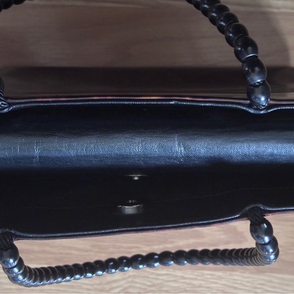 Vintage Stuart Weitzman Structured Tortoise Print Tote Handbag - Picture 6 of 9